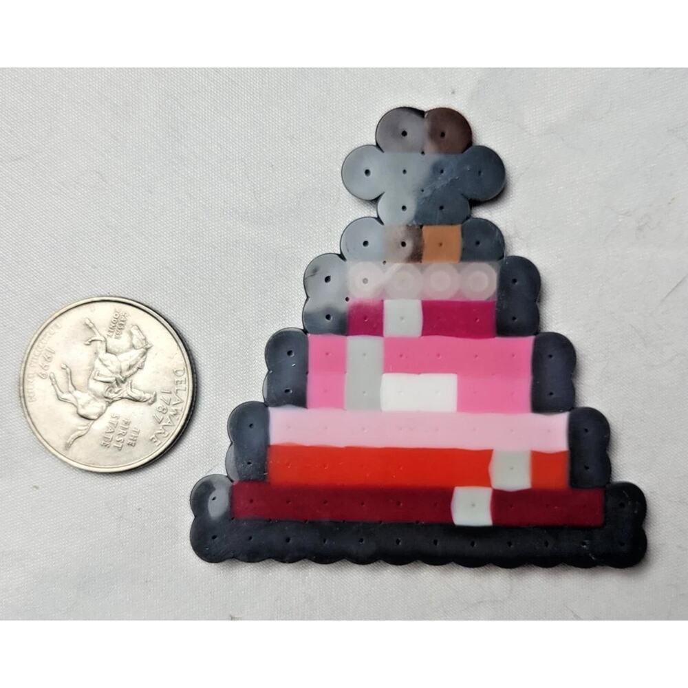 Pink Lesbian LGBT Potion Perler Pixel Art